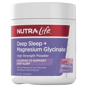 (PRE ORDER) Nutra-Life Deep Sleep + Magnesium Glycinate Powder 285g shelf life 2yrs